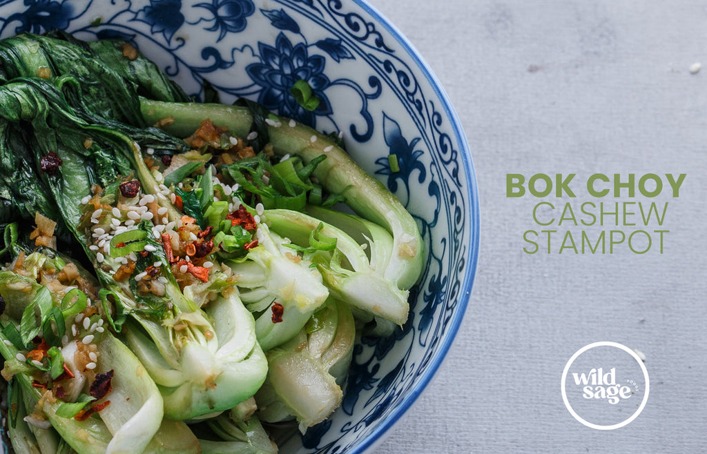 Bok Choy and Cashew Stampot