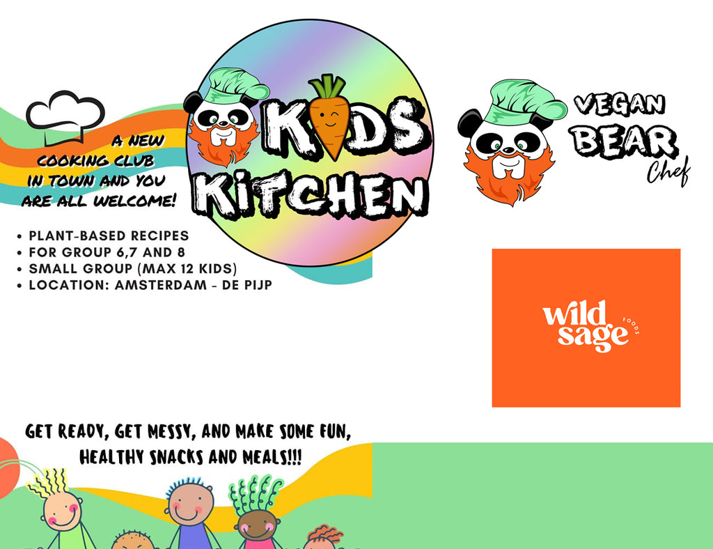 Wekelijkse Kid's plantaardige kookclub van Vegan Bear Chef!
