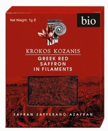 Greek Saffron in Filaments (Krokos Kozanis P.D.O.)  "Cooperative de Safran" (1g)