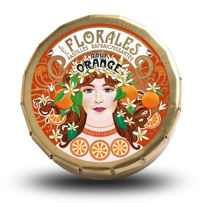 Mini blikken doosje van Orange Mints - Les Florales (12g)