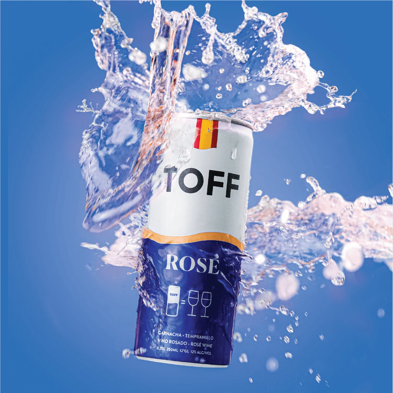 TOFF Rose Wine in a can ( 4X250ml)