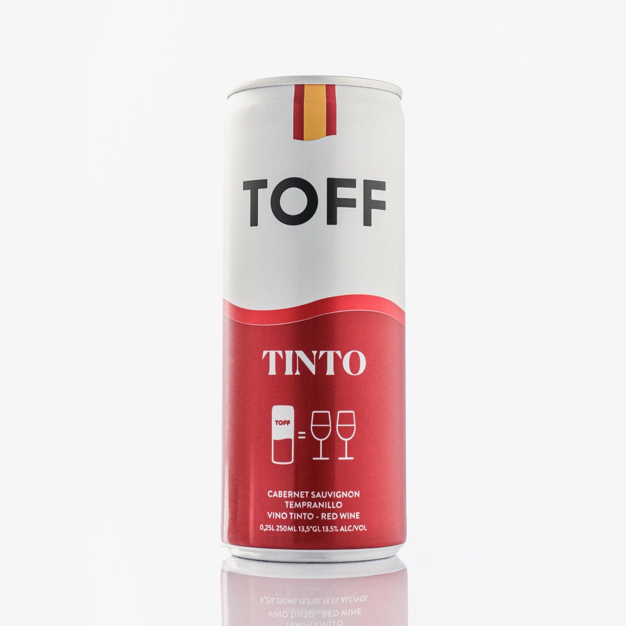 TOFF Red Wine in a can ( 4X250ml)