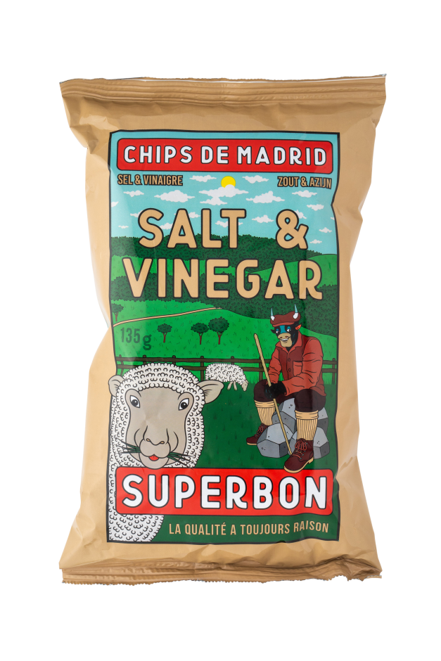 Vinegar & Salt Crisps SUPERBON (135g)