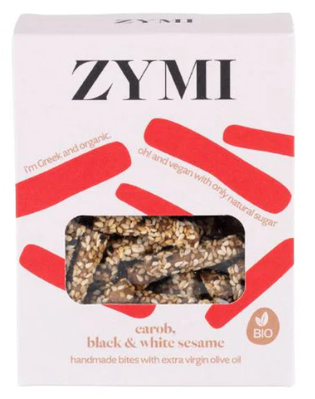 Carob, White & Black Sesame BIO Bites - ZYMI (130g)