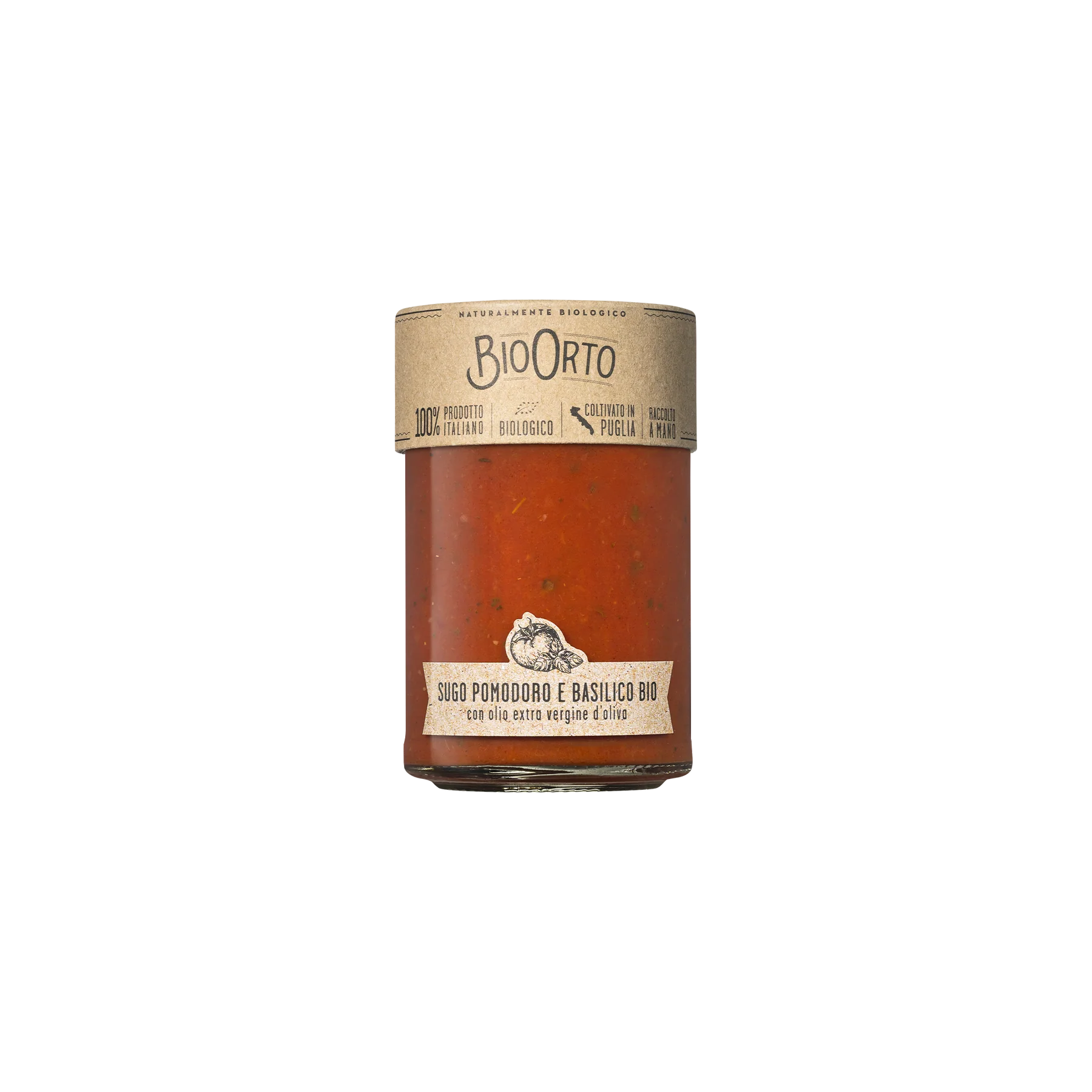 Tomato Sauce with Basil Organic - BIO ORTO SOC COOP (350g)