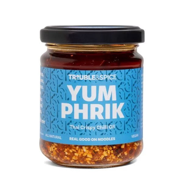Yum Phrik – Thaise knapperige chili-olie Trouble & Spice (200 ml)