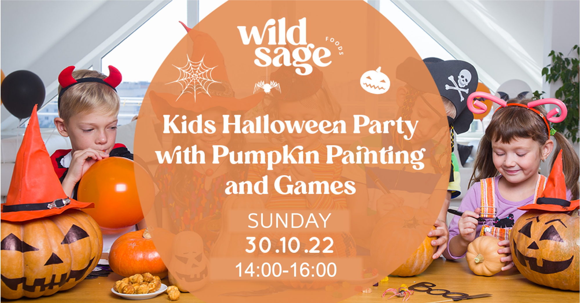 Halloween-feest voor kinderen met pompoen schilderen en spelletjes (30.10.2022)